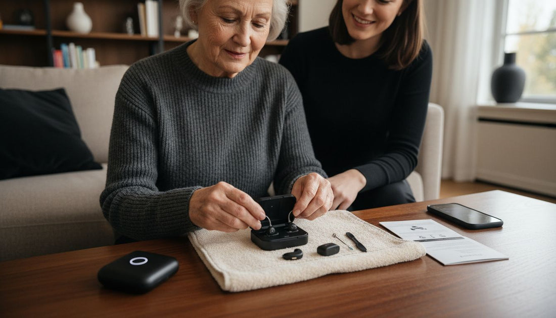 unpacking hearing aids