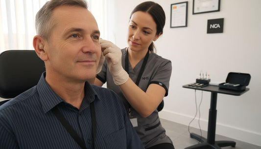 invisible hearing aid fitting